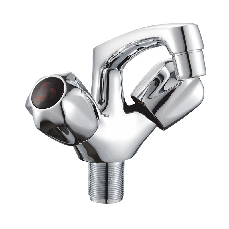 Torneira para lavatório estilo furo único com alça dupla