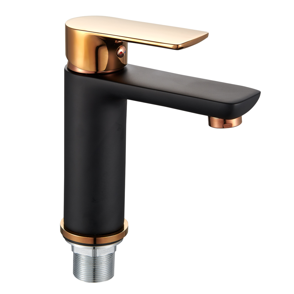 Black gold luxury basin faucet