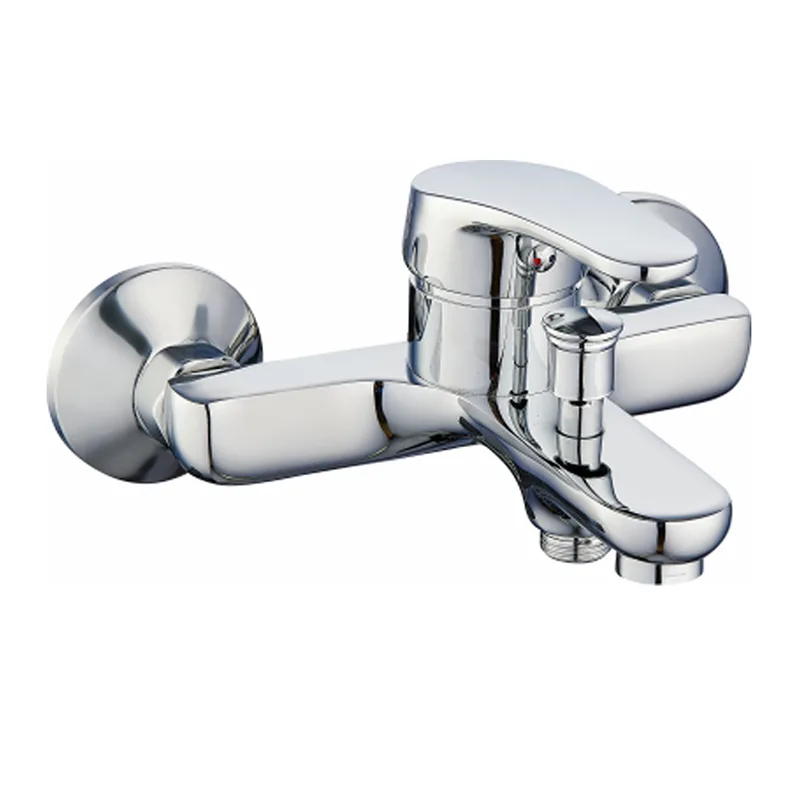 Misturador de banheiro de três vias montado na parede